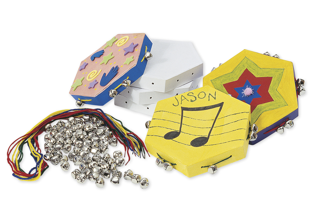 TimeTEX Bastelset "Tamburin", 12 Stück