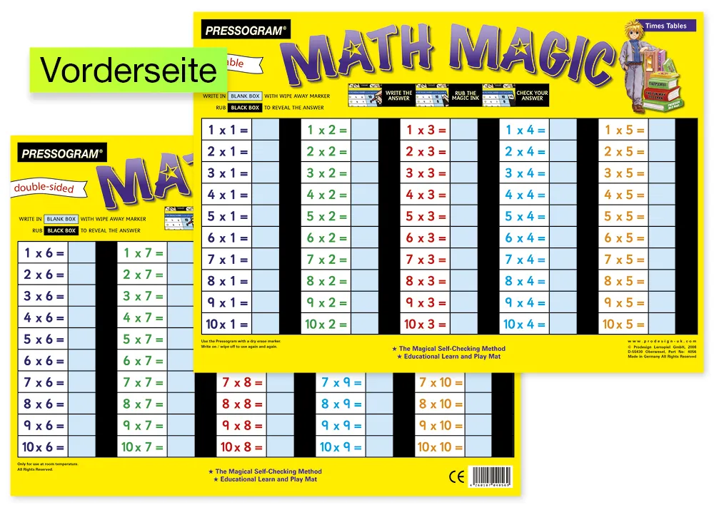TimeTEX Magic Board "Mathematics" Engelsk Liten 1 x 1