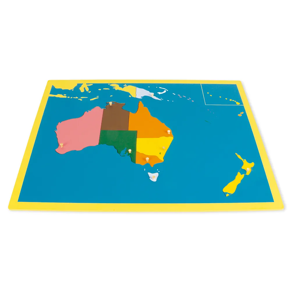 TimeTEX Pusselkarta Oceanien "Montessori Premium"