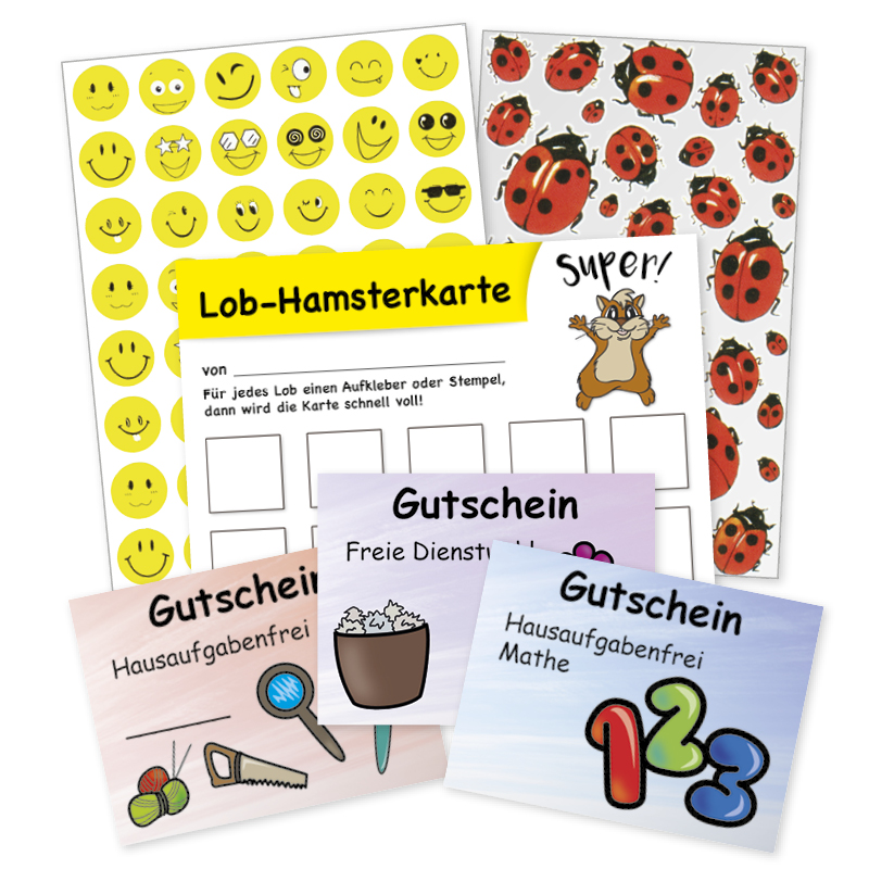 Motivationsset "Positiv förstärkning" - Klistermärken