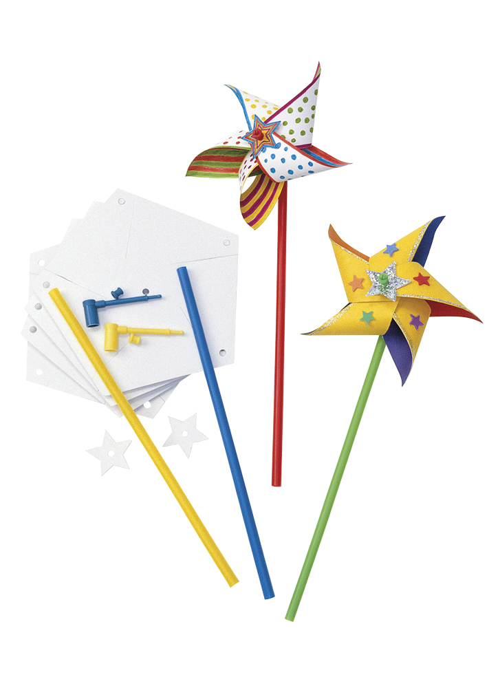 TimeTEX Gruppen-Bastelset "Windräder", 24 Stück