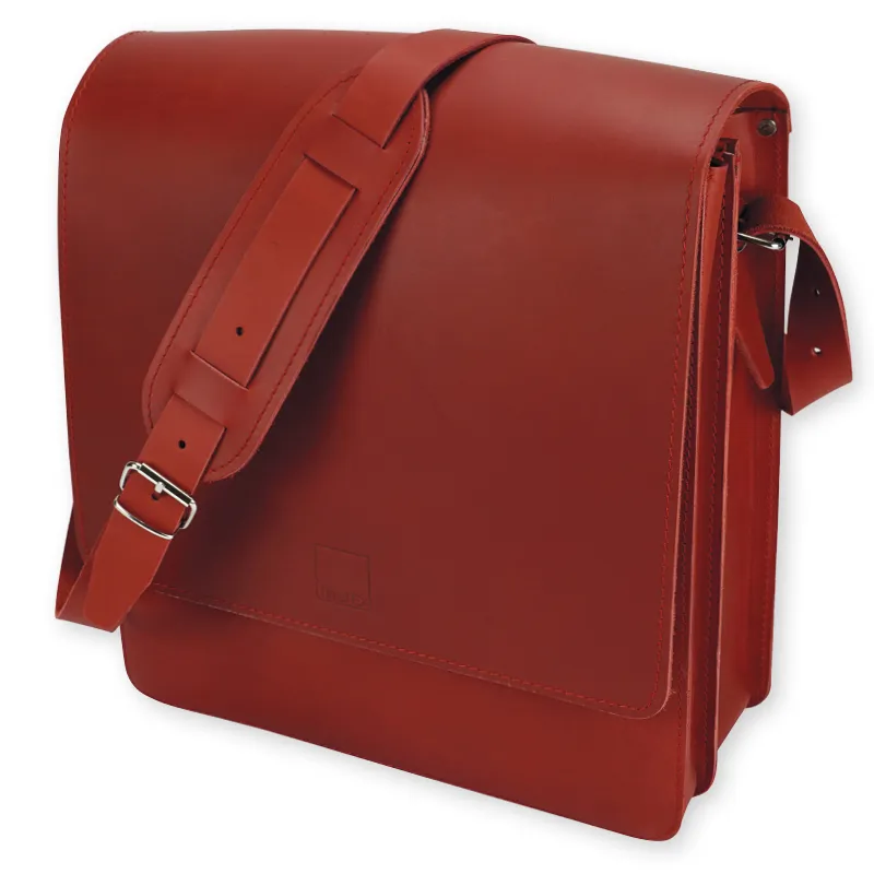 TimeTEX Umhängetasche "Perfecta", rot, Sattelleder II./SO