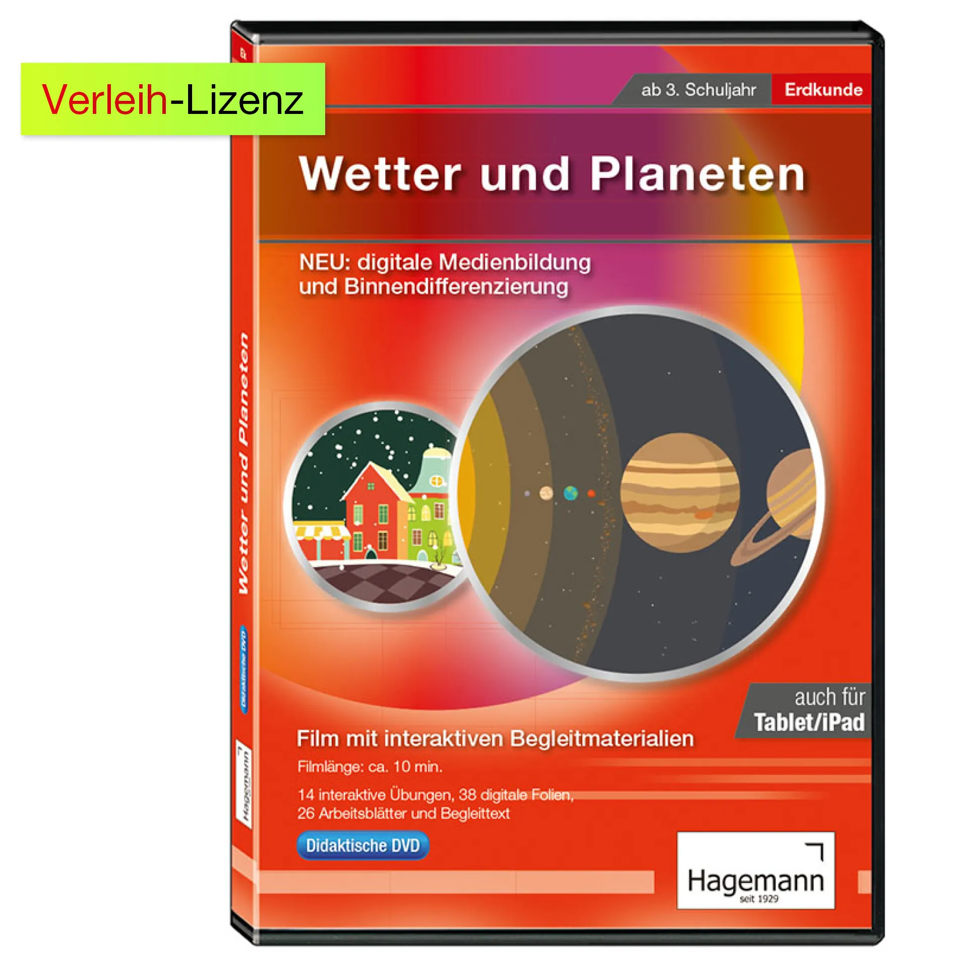 Didaktische DVD "Wetter und Planeten", tabletfähig