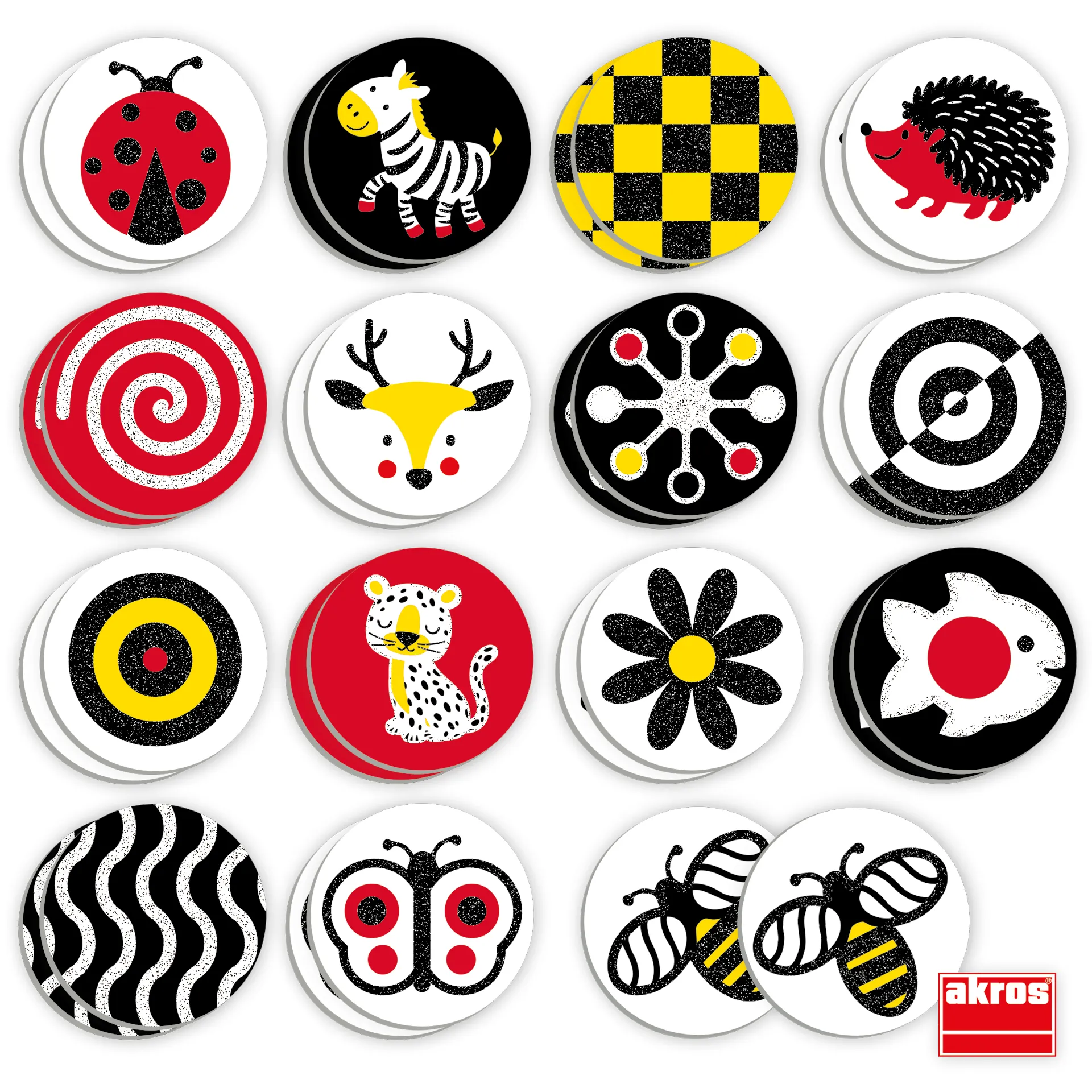 Memospiel "visuell und taktil", 34-tlg.