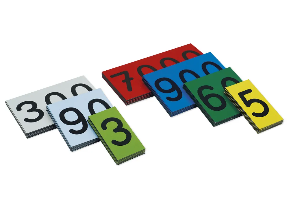 Demo-kaarten decimale plaatswaarden, magnetisch, 70 stuks