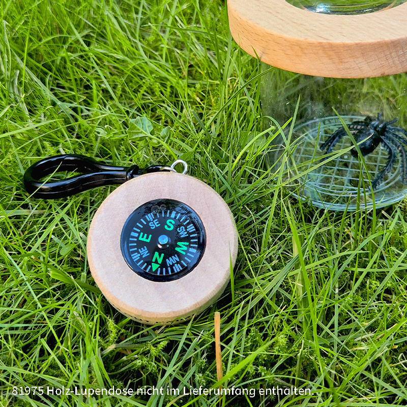 Kompass aus Holz, 45 mm ø, 1 Stück