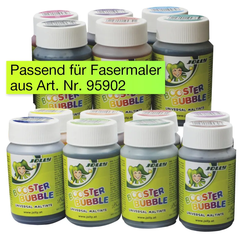 Tinte zum Nachfüllen für JOLLY BOOSTER XL Fasermaler, 14-tlg.