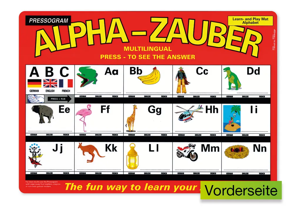 TimeTEX Zaubertafel "ABC" Mehrsprachig Englisch