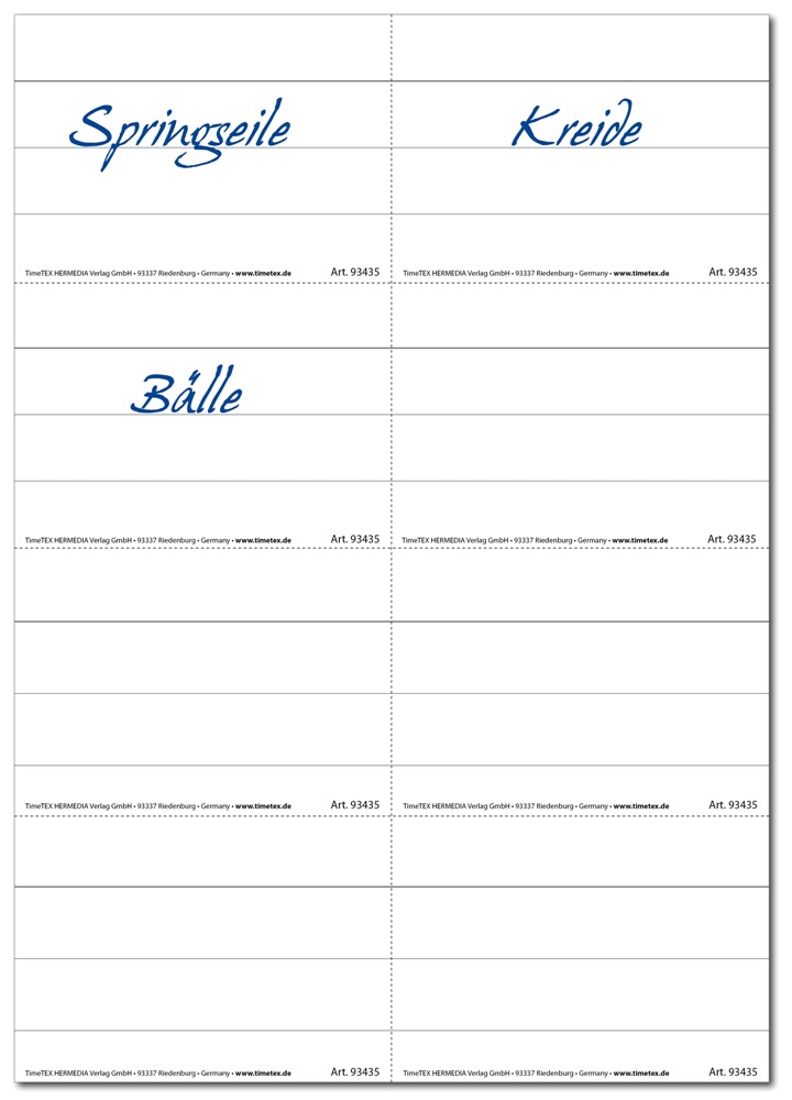 Hagemann Set Papp-Etiketten A7, 80-tlg.