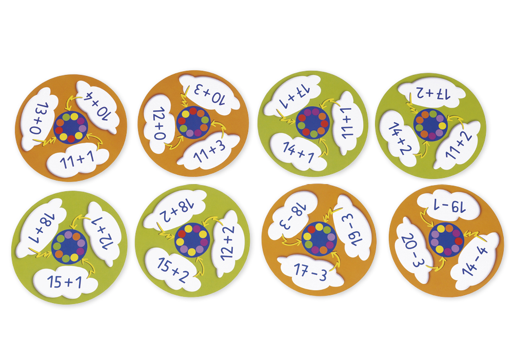 Würfelscheiben "Mathe-Tango: Rechnen bis 20", 24 Stück