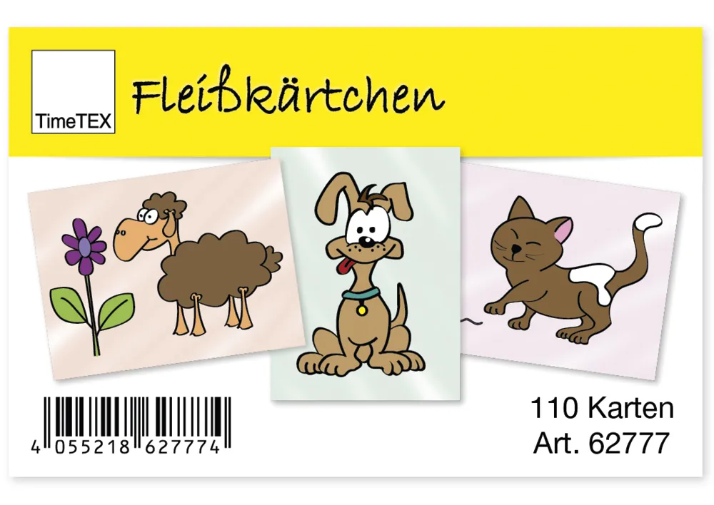 Fleisskärtchen, 110 Karten im Etui