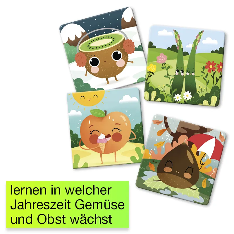 Memo-Spiel "Essen nach Jahreszeit", 32-tlg.