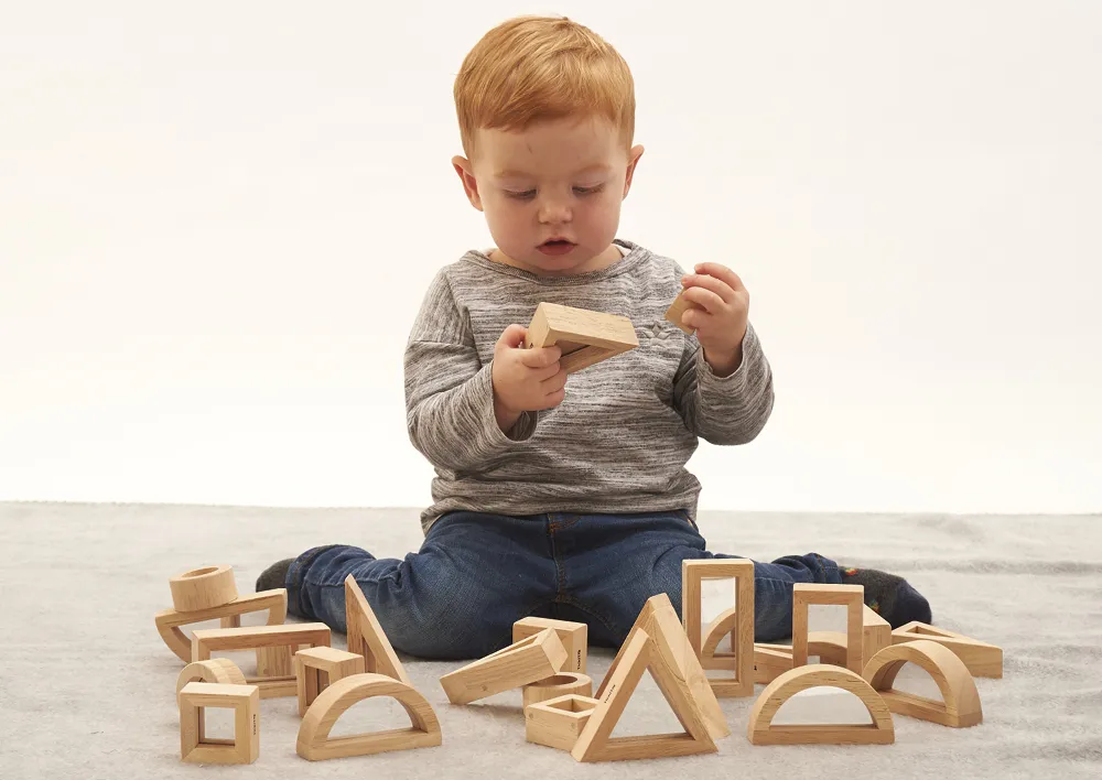 Holzbausteine "Spiegel", 24-tlg.