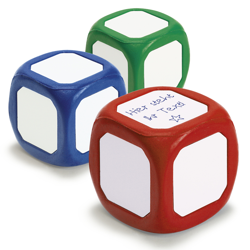 Tuščias ėjimo kauliukas su baltu paviršiumi šonuose, 5.5 cm