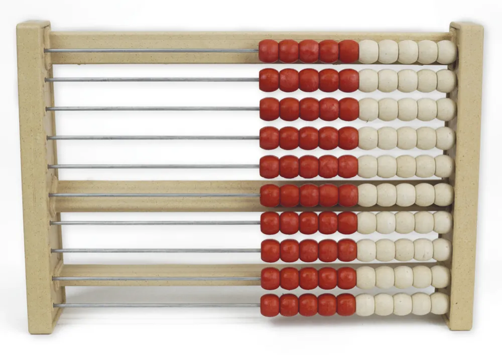 Kulram för 100-tals röd/vit