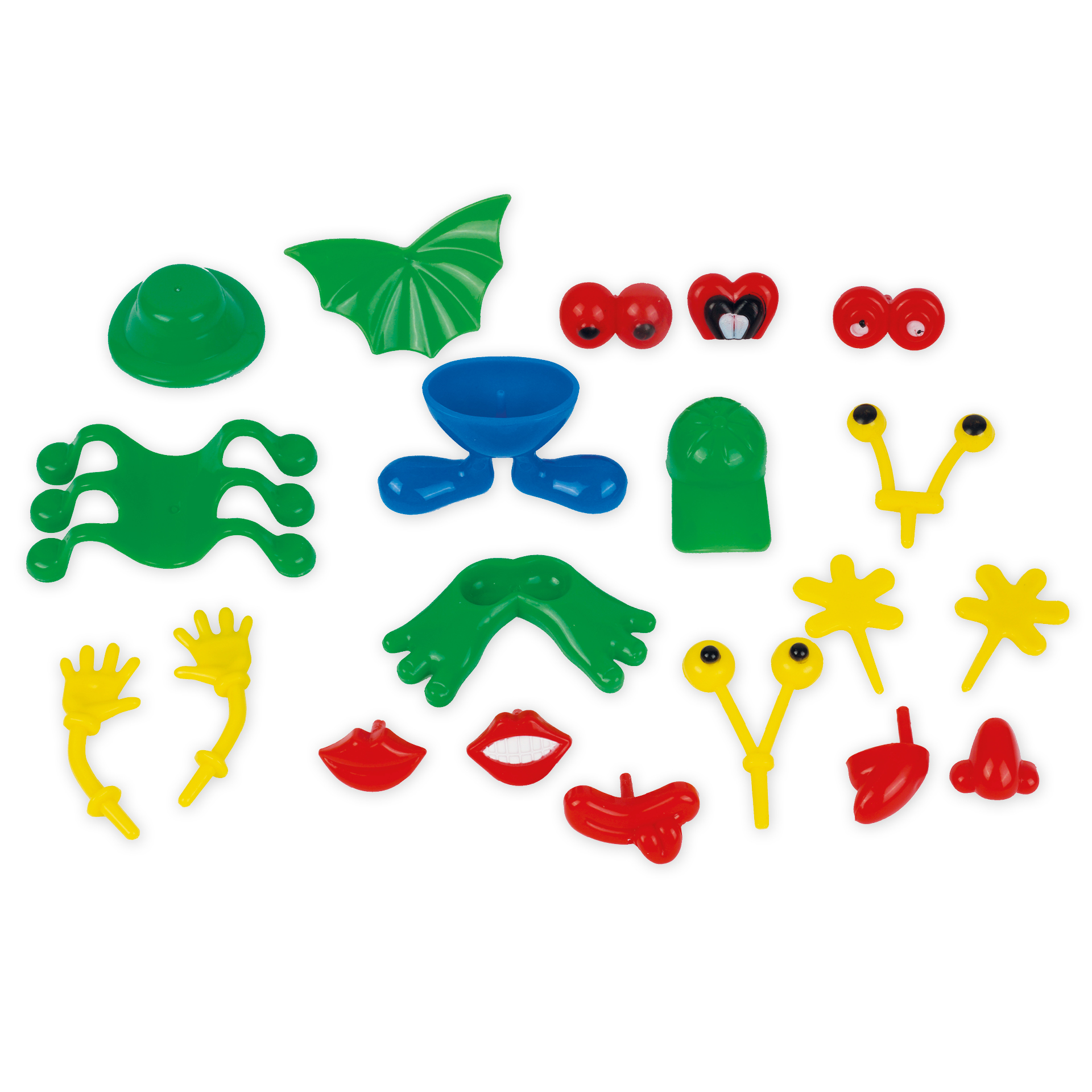 TimeTEX Set Figurenteile für Knetfiguren, Kunststoff, 20 Stück