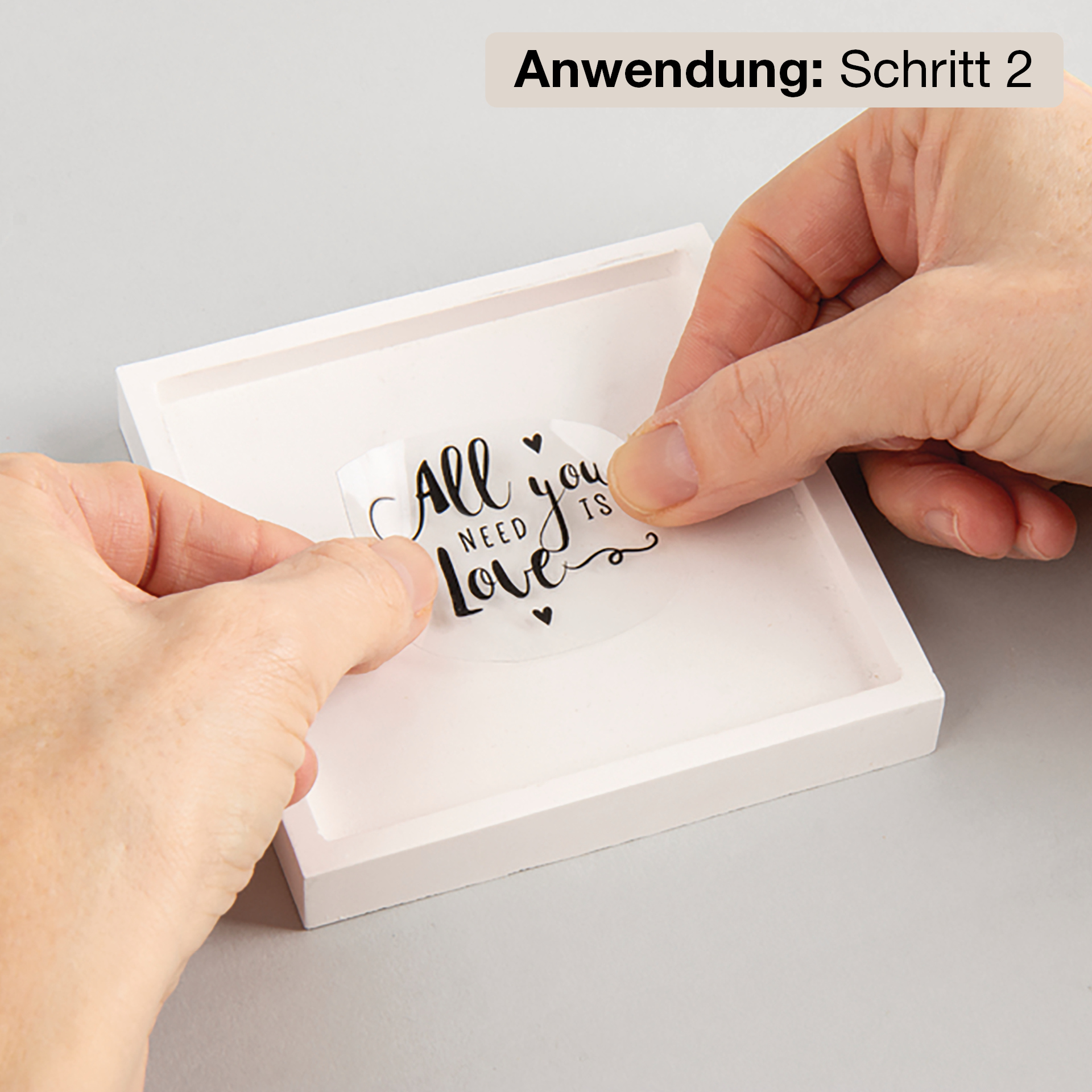 Transfer-Aufkleber "Words”, mit 3D-Effekt
