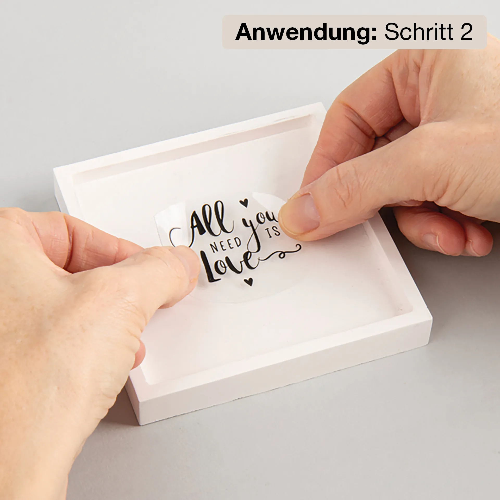 Transfer-Aufkleber "Words”, mit 3D-Effekt
