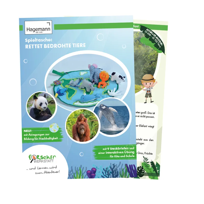 Play & Go-Spieltasche "Bedrohte Tierwelt", 10-tlg.