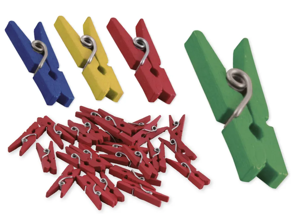 Holz-Klammern 25 mm (für Markierungen), 50 Stück