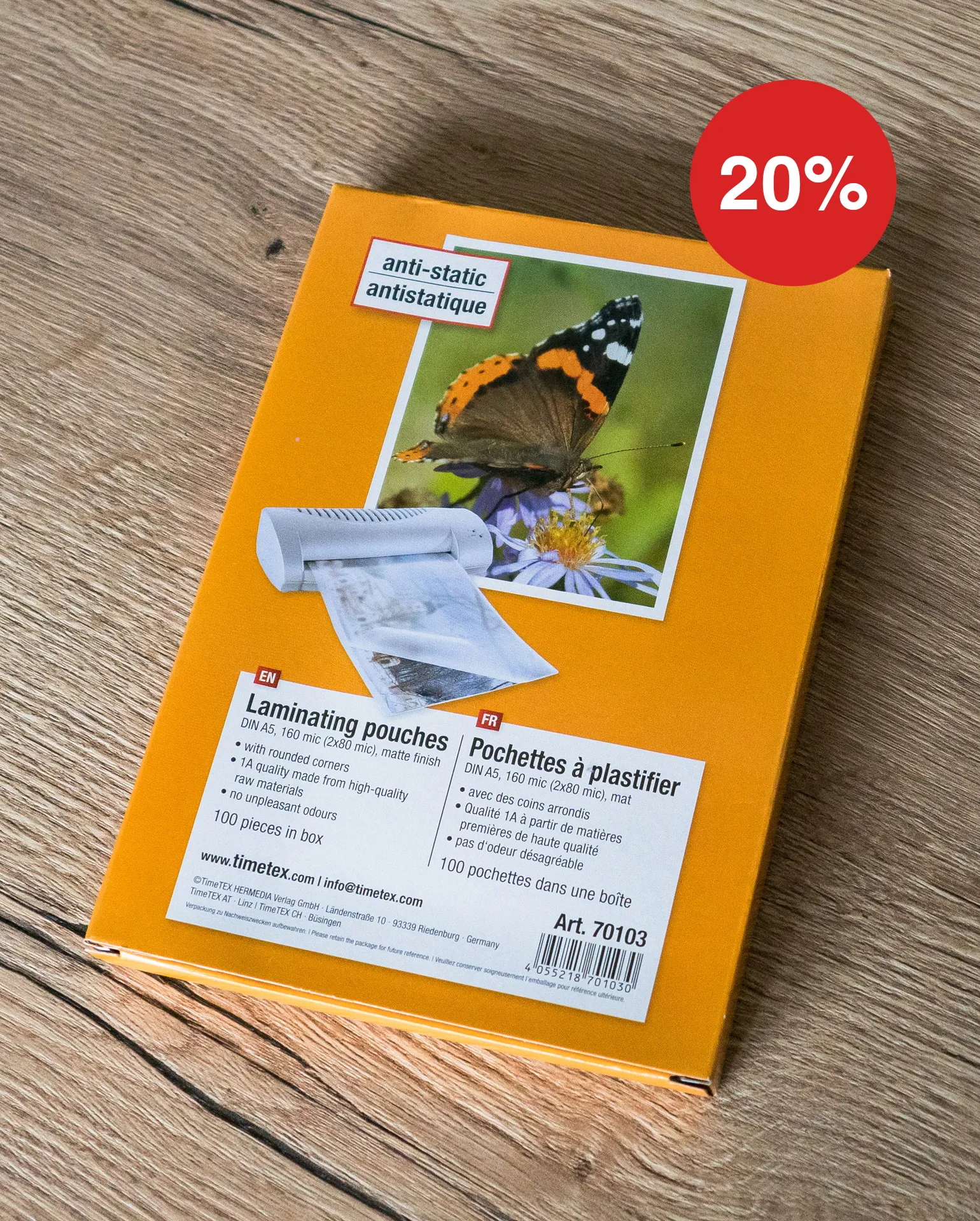 Linkbox-Laminiertasche