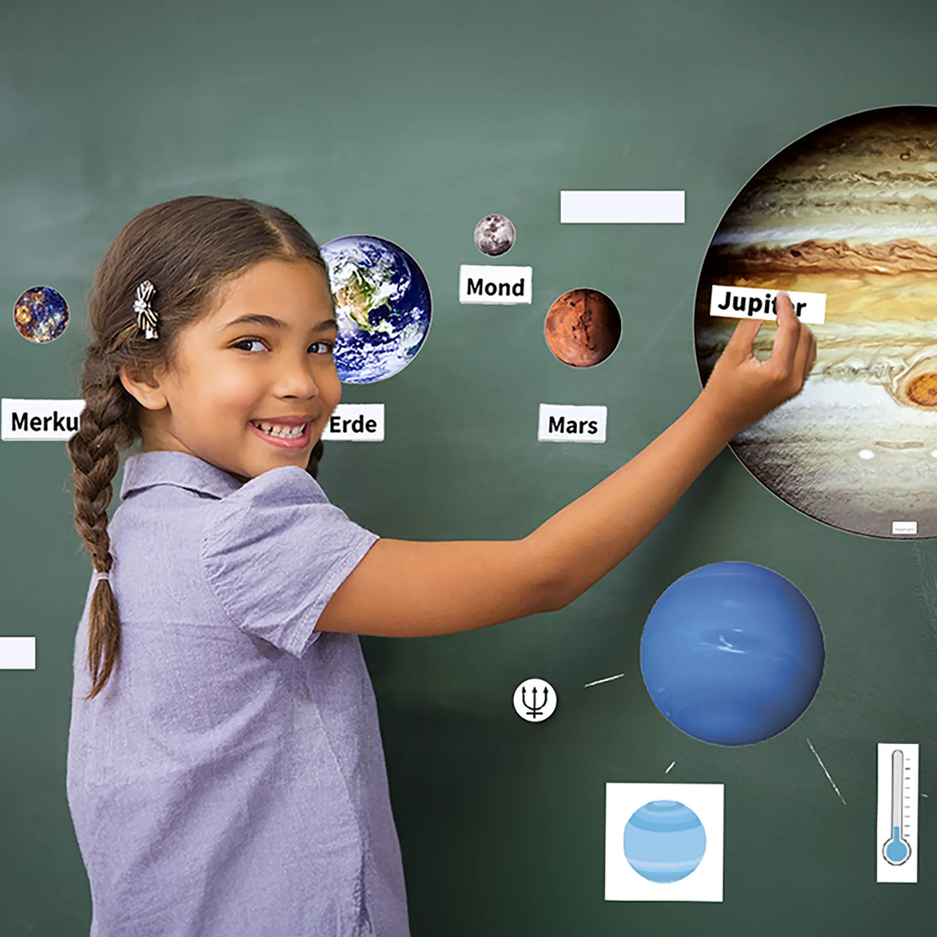 Planety i układ słoneczny, magnetyczne, 73 sztuki