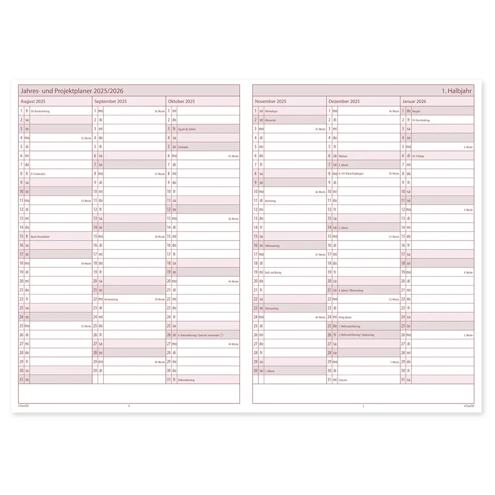 TimeTEX Grundschul-Planer A4-Plus, 2026/2027
