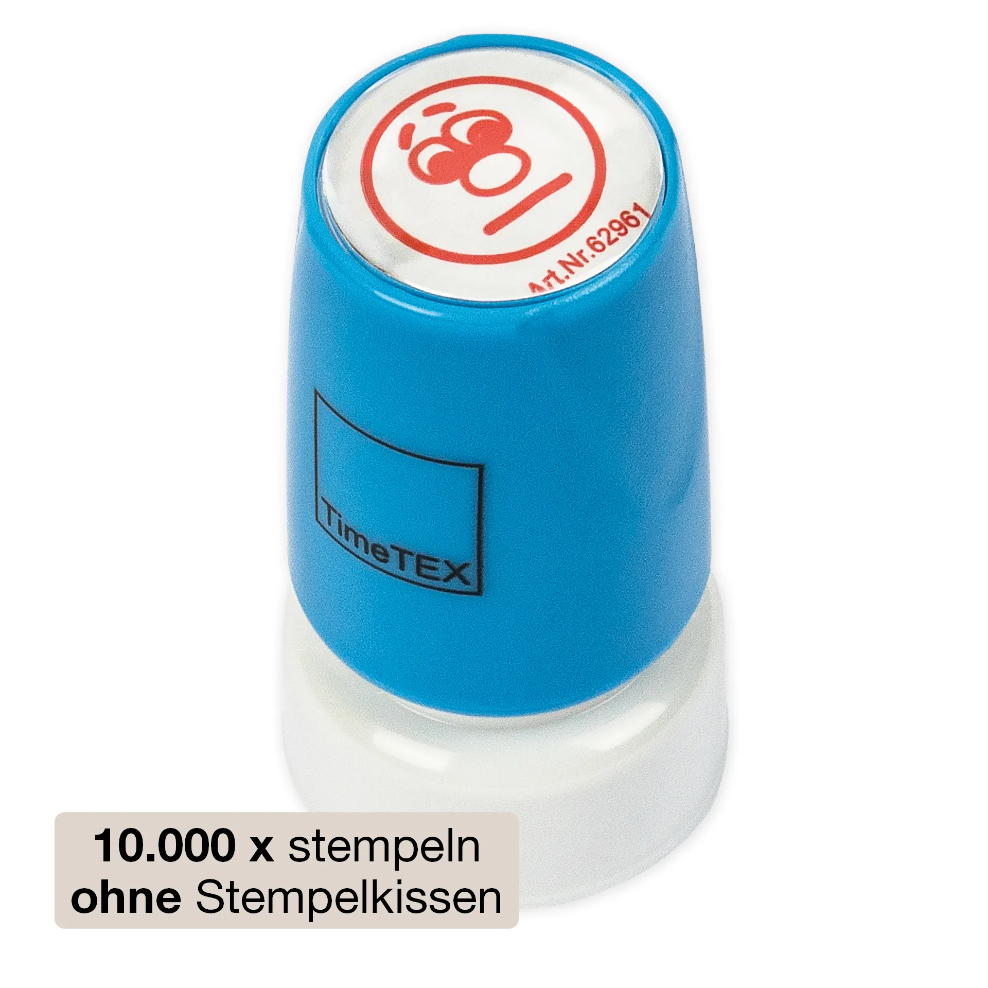 Siebdruck-Stempel "Perpetuum", "Gesicht neutral"