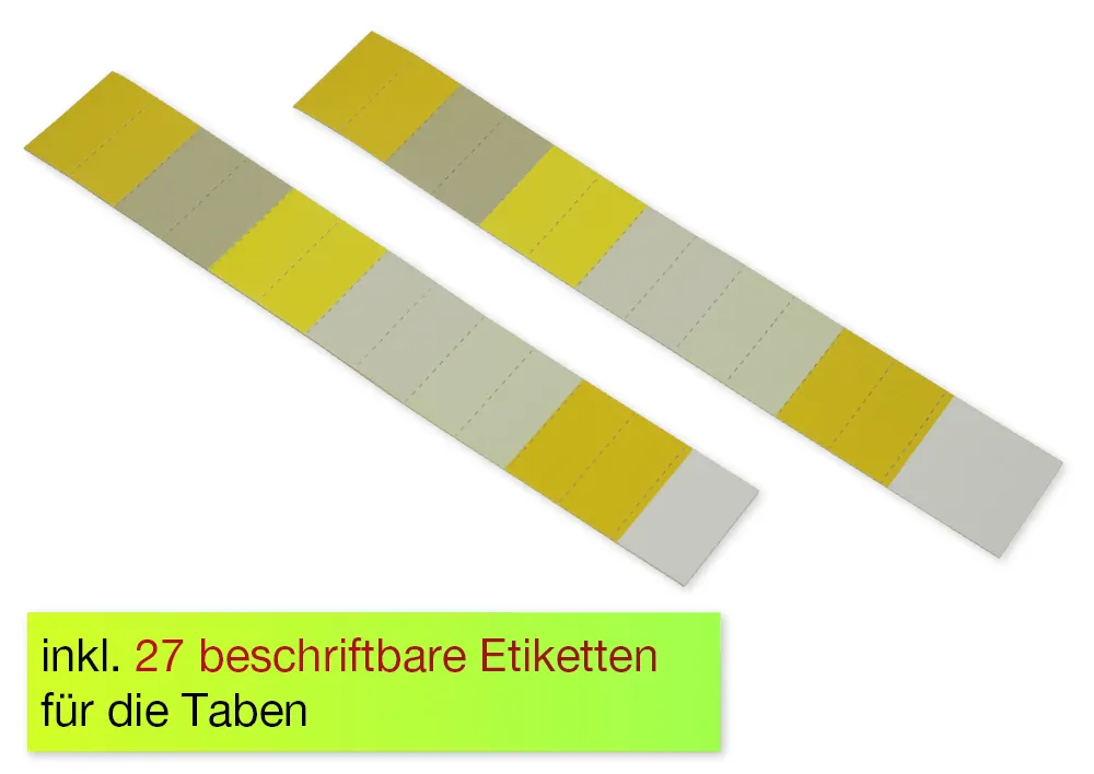 Steh-Fächermappe A4-Plus XXL mit Verschluss-Gummi, 25 Fächer