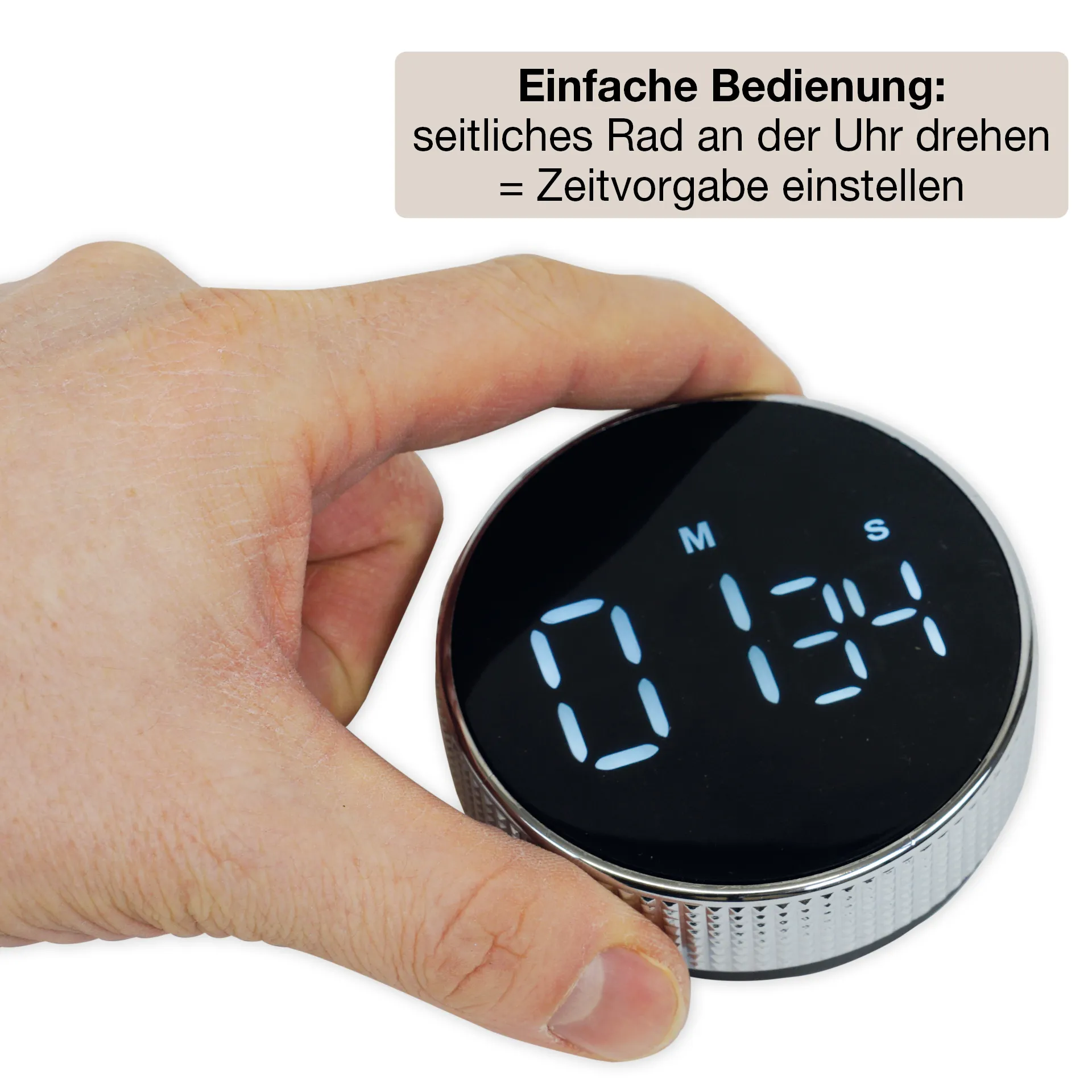 Zeitdauer-Uhr "Digi-Disc" mit Dreh