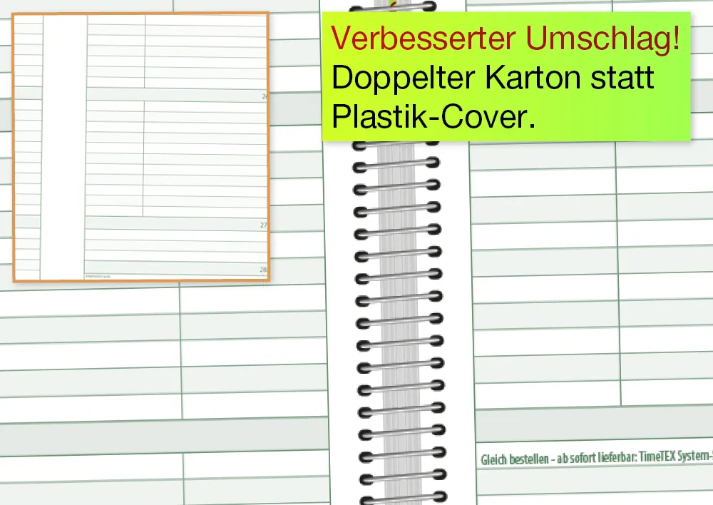 System-Schulplaner-Set 2025/2026 A4-Plus, grün, mit Klick-Schutz-Cover System-Schulplaner-Set 2025/2026 A4-Plus, grün, mit Klick-Schutz-Cover