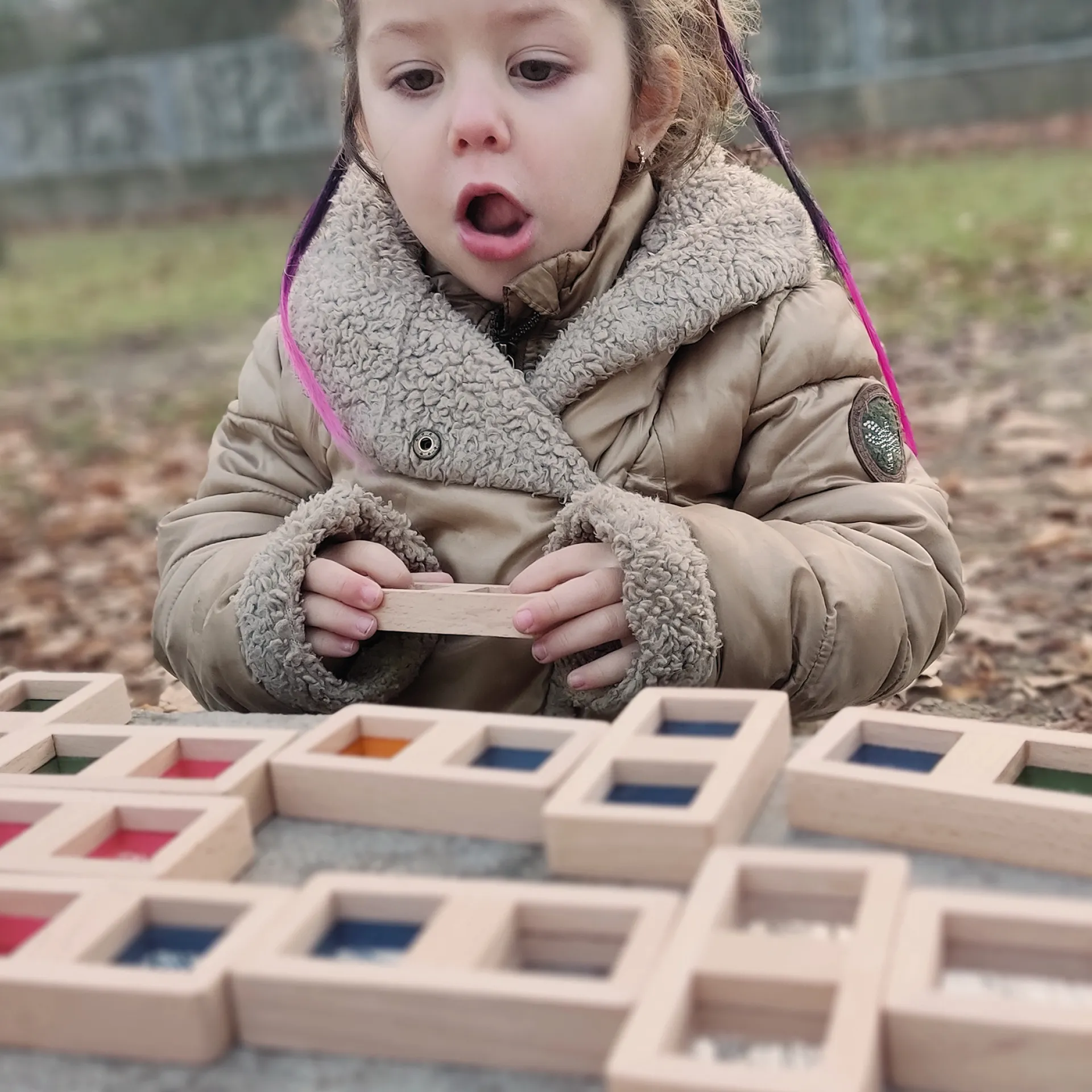 Farb-Domino "Regenbogen", 29-tlg.