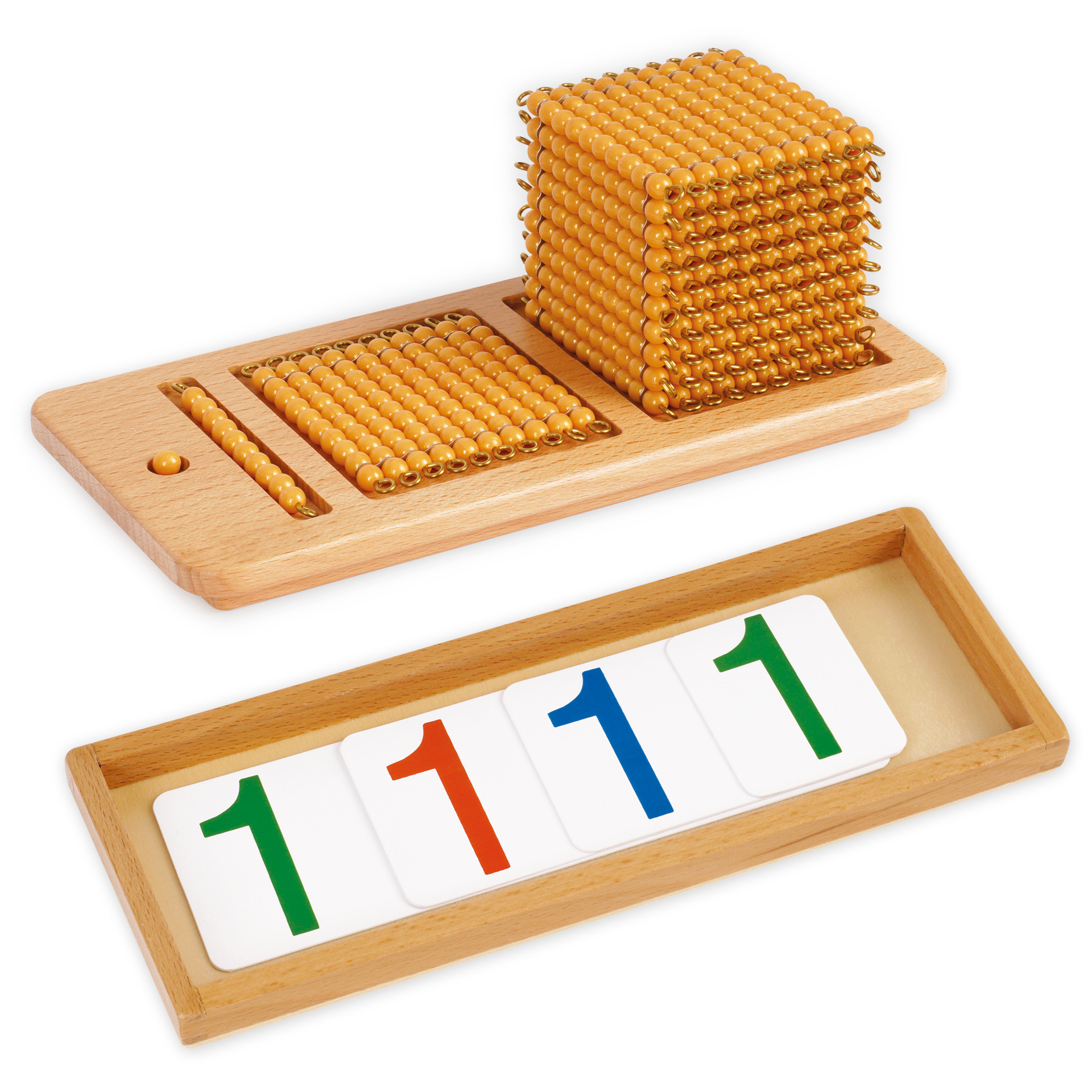TimeTEX Set Einführung Dezimalsystem und Zahlen 1-1000 "Montessori Premium"