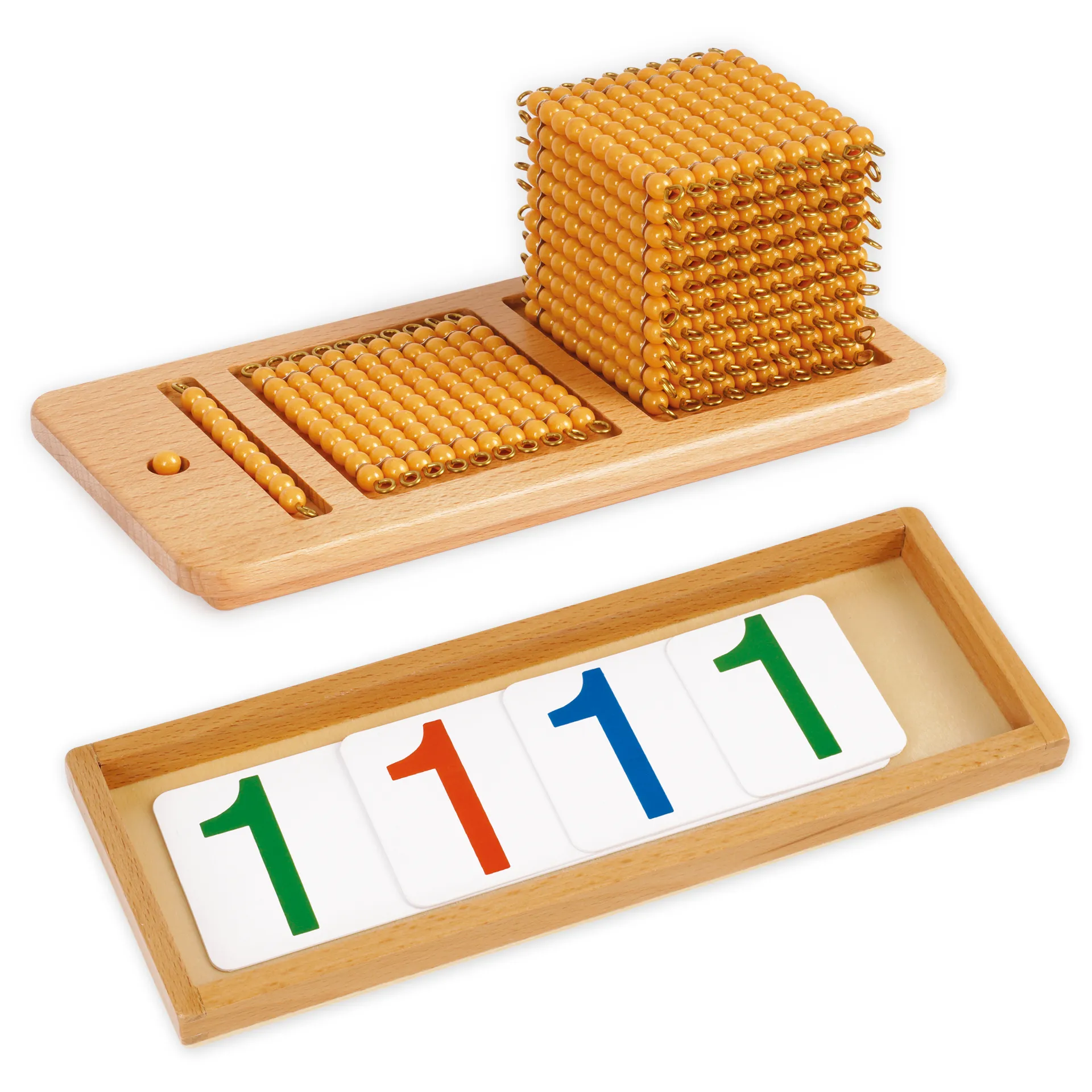 TimeTEX Set Einführung Dezimalsystem und Zahlen 1-1000 "Montessori Premium"