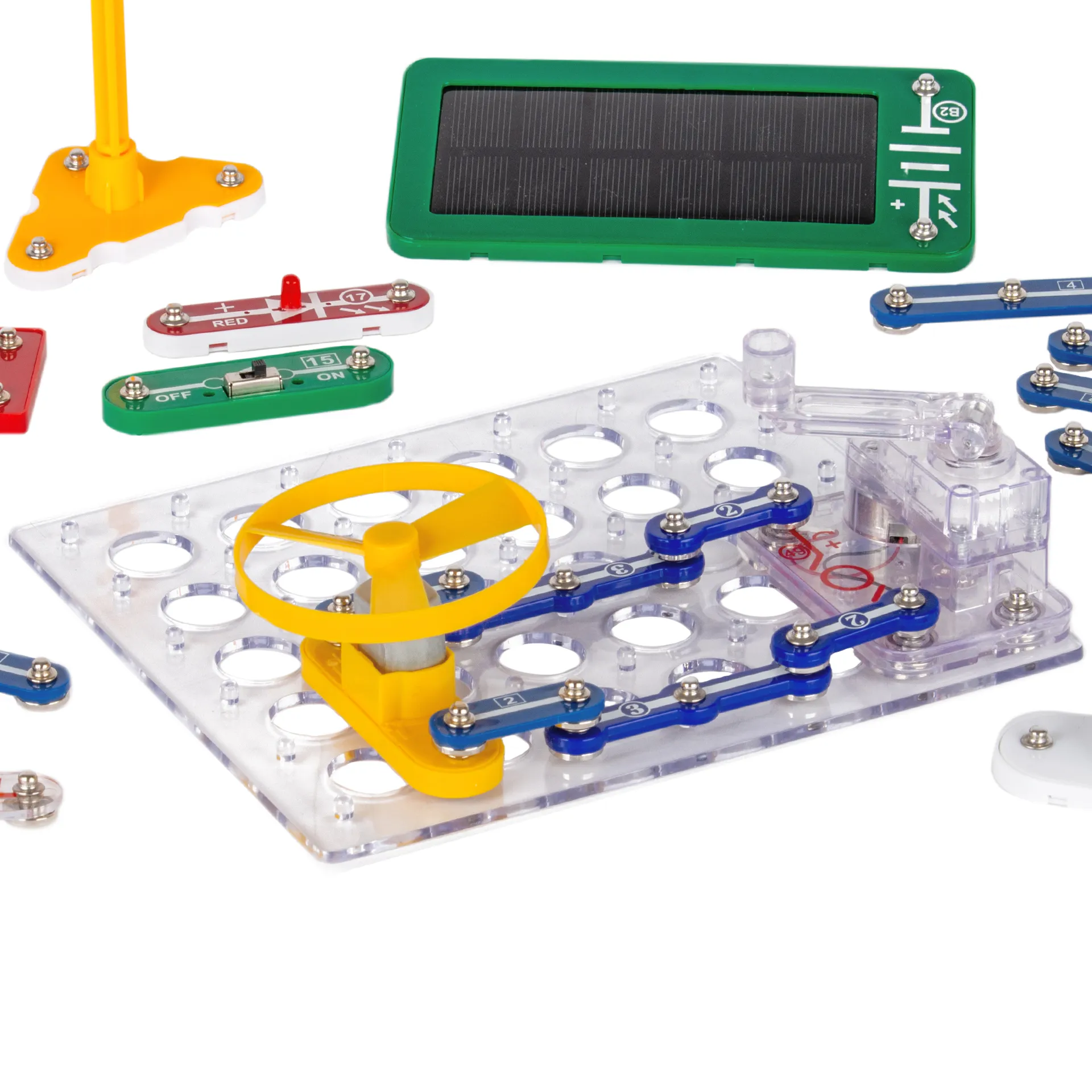 Elektro-Lernbaukasten "Erneuerbare Energien", 35-tlg. in Kunststoff-Box