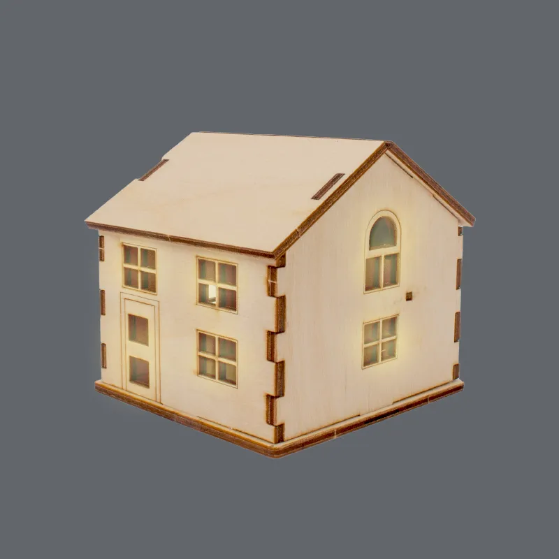 Bastelset "Solarhaus mit Speicher", 13-tlg.