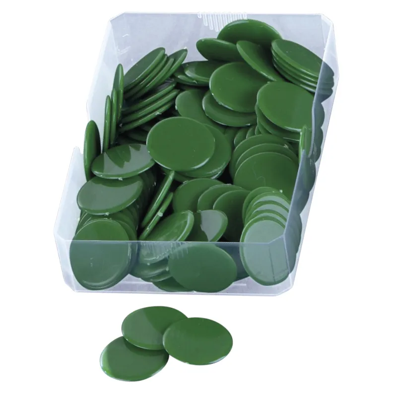 Spillebrikker fuldfarve, ensfarvede, 100 stk
