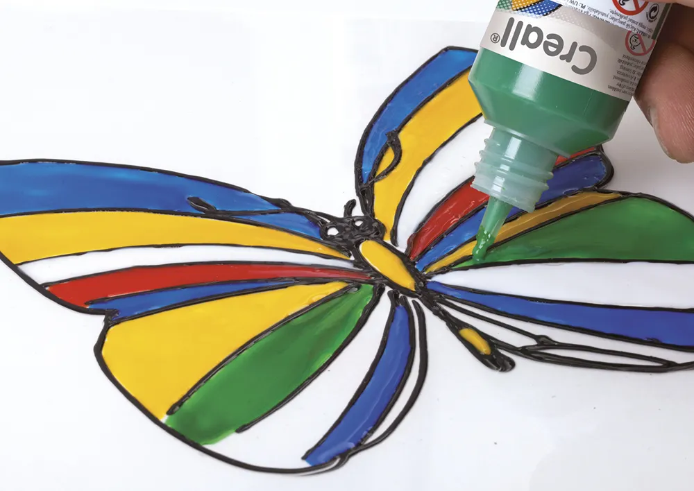 Creall Window Colour Countour lood/zwart, 500 ml