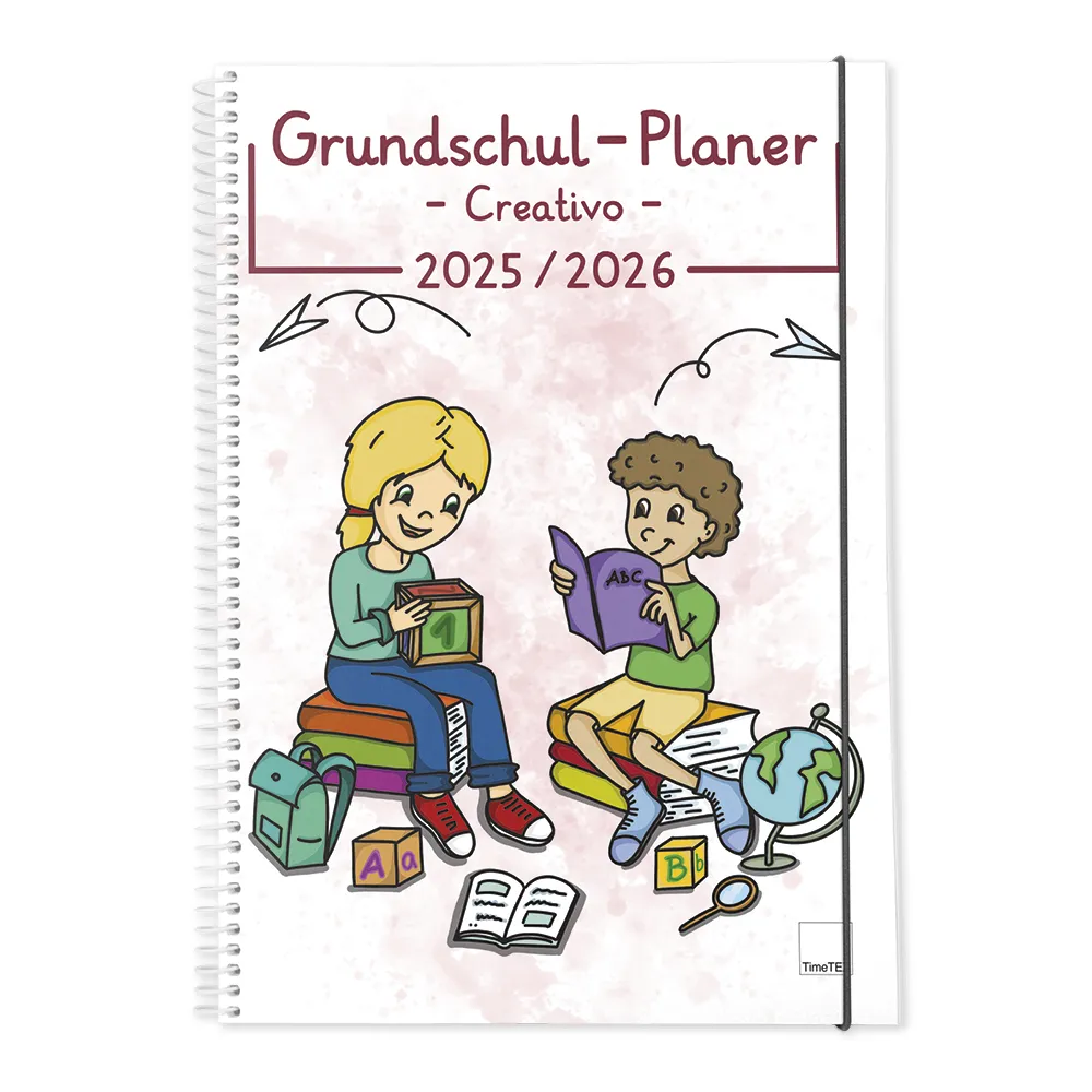 TimeTEX Grundschul-Planer "Creativo" Ringbindung A4 2025/2026