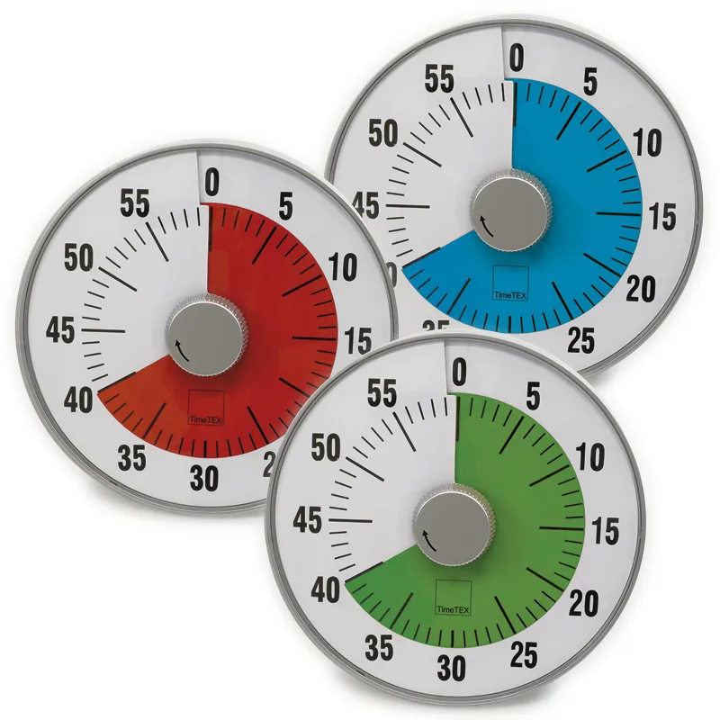 TimeTEX Zeitdauer-Uhr "lautlos" L, 19 cm ø