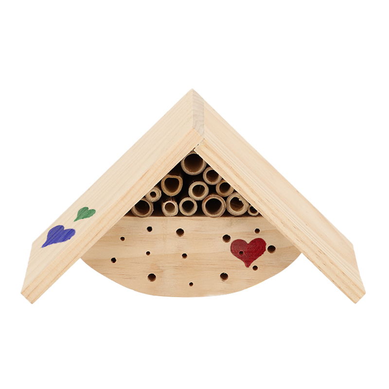 Wildbienen-Hotel zum Bemalen, aus Holz