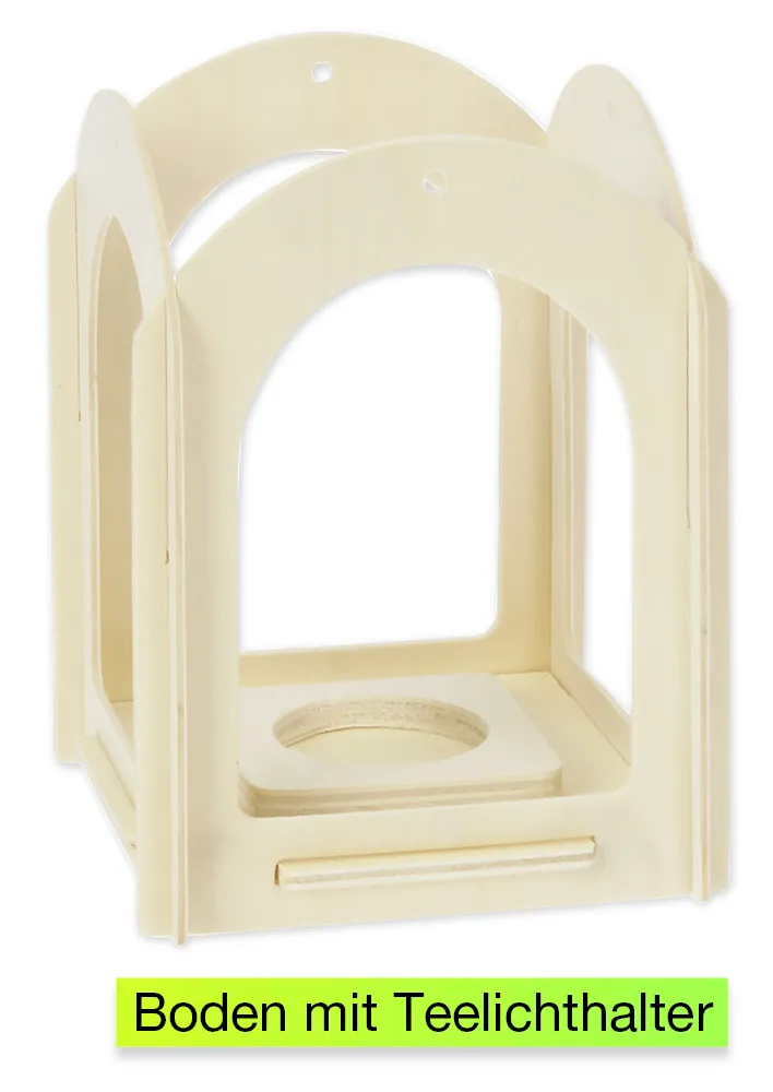 Bausatz Holz-Laterne, 5-tlg.