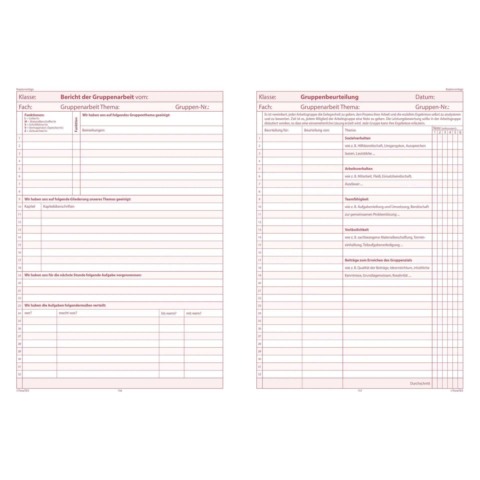 TimeTEX Referendariats-Planer "Documento lose Blatteinlage", A4