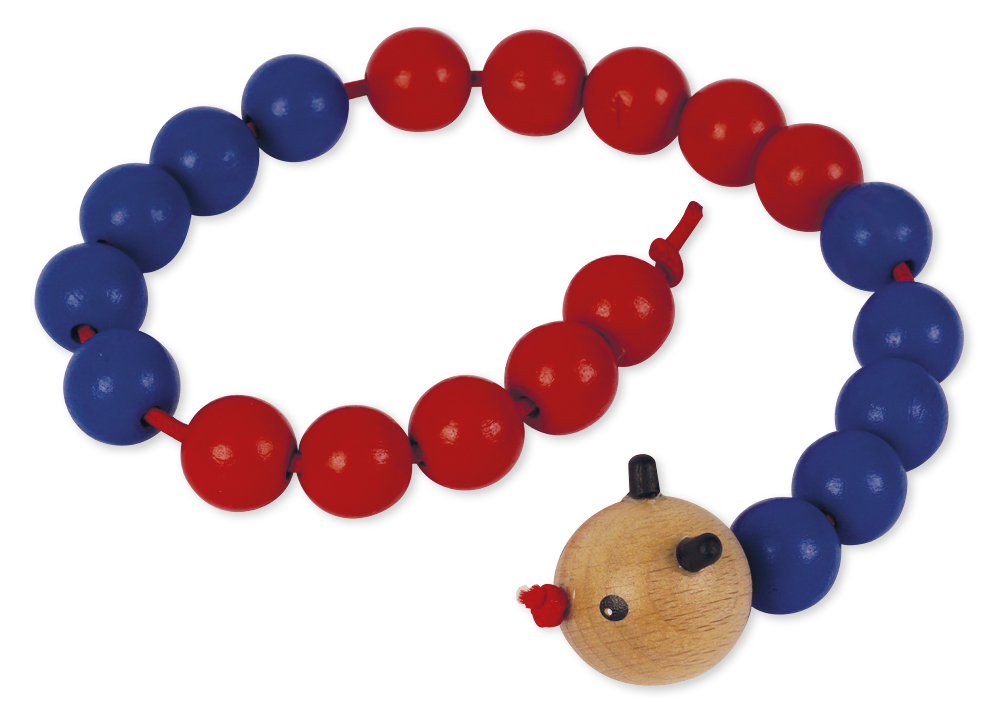 Rechenkette "Rechen-Raupe" bis 20, rot/blau, 5er Schritte