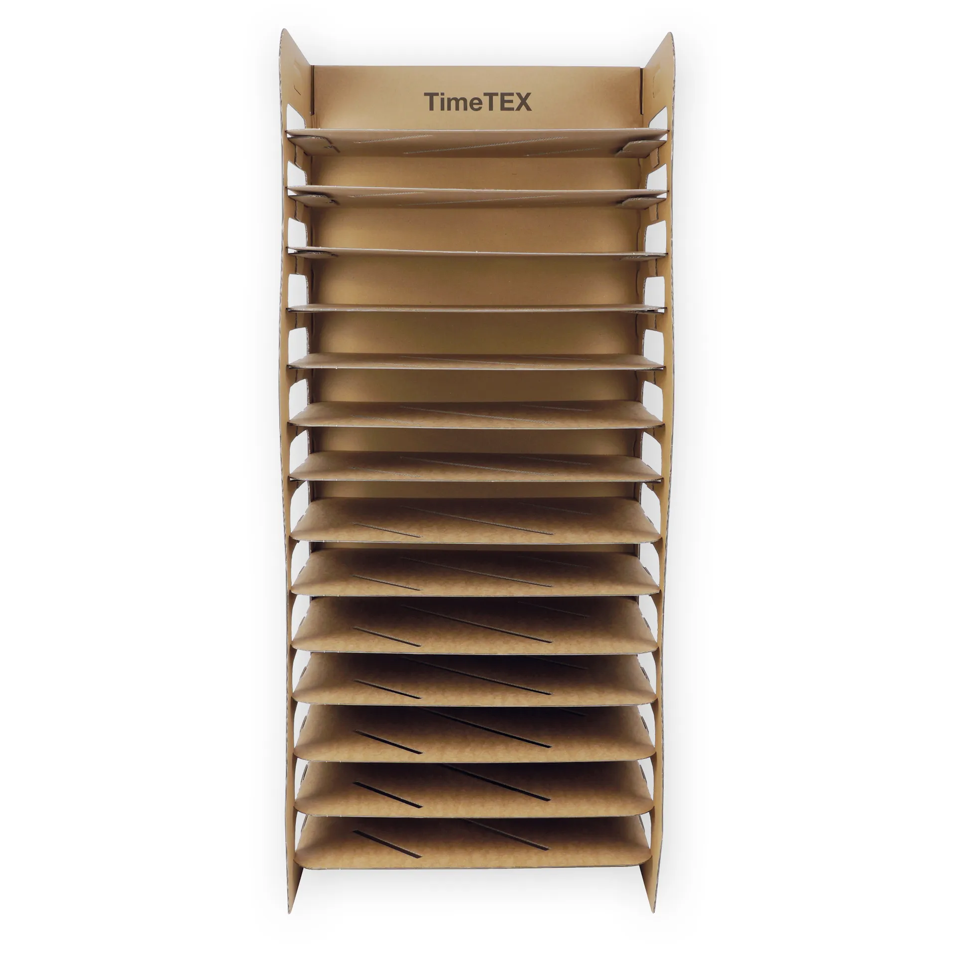 Papier-Trockenregal aus Pappe, 14 Böden, 110x47x36 cm