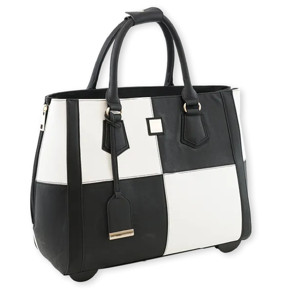 TimeTEX Handtaschen-Trolley "Bella", schwarz-weiss II./SO