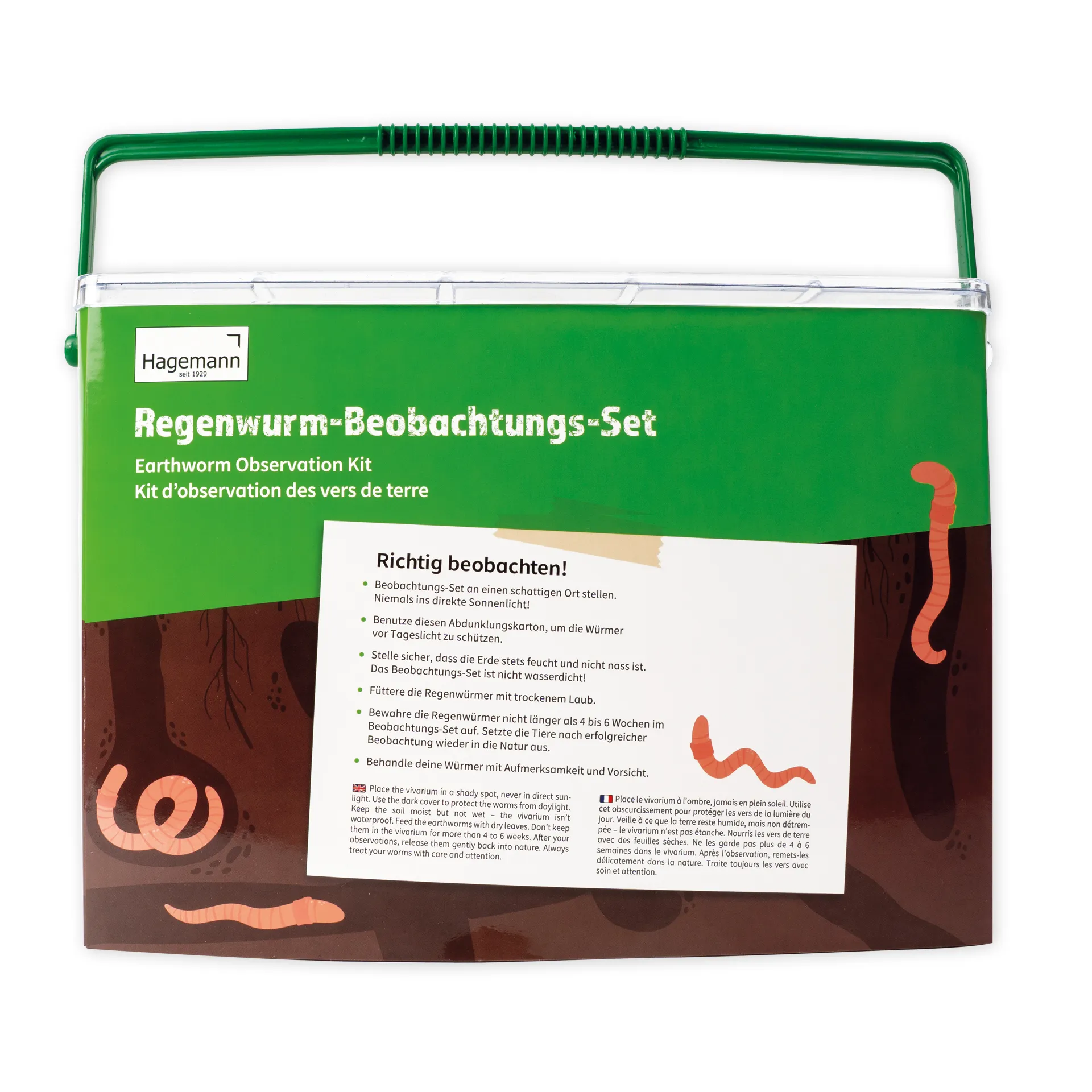 Beobachtungs-Set "Regenwürmer", 8-tlg.