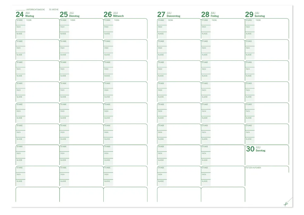 s+w Unterrichts-Planer A5++ 26/27