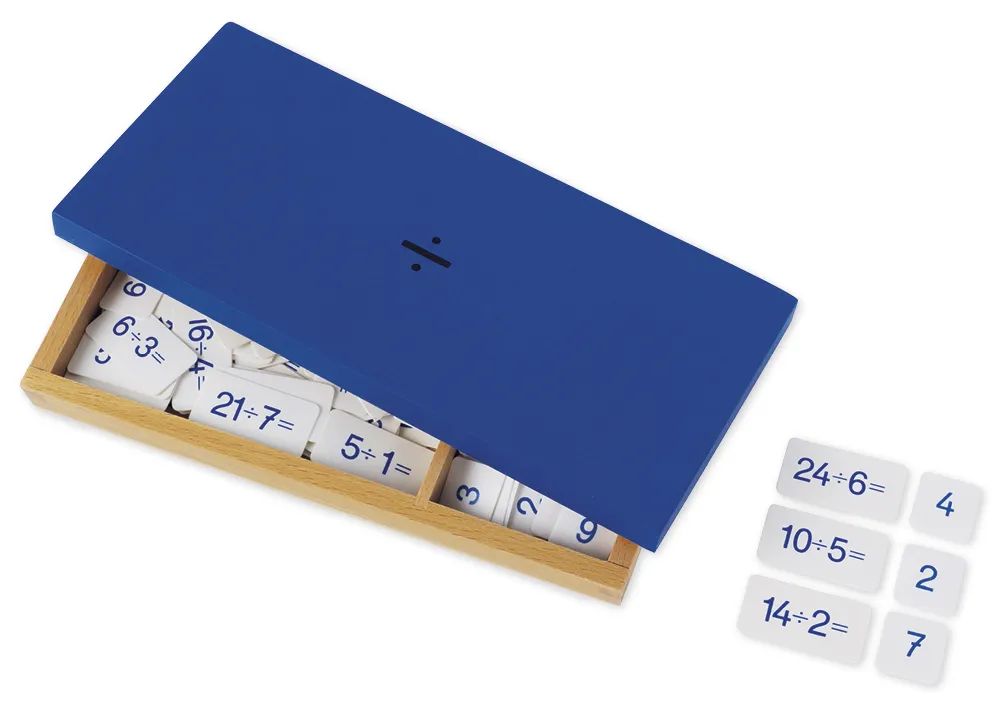 TimeTEX box med divisionsopgaver "Montessori Premium"