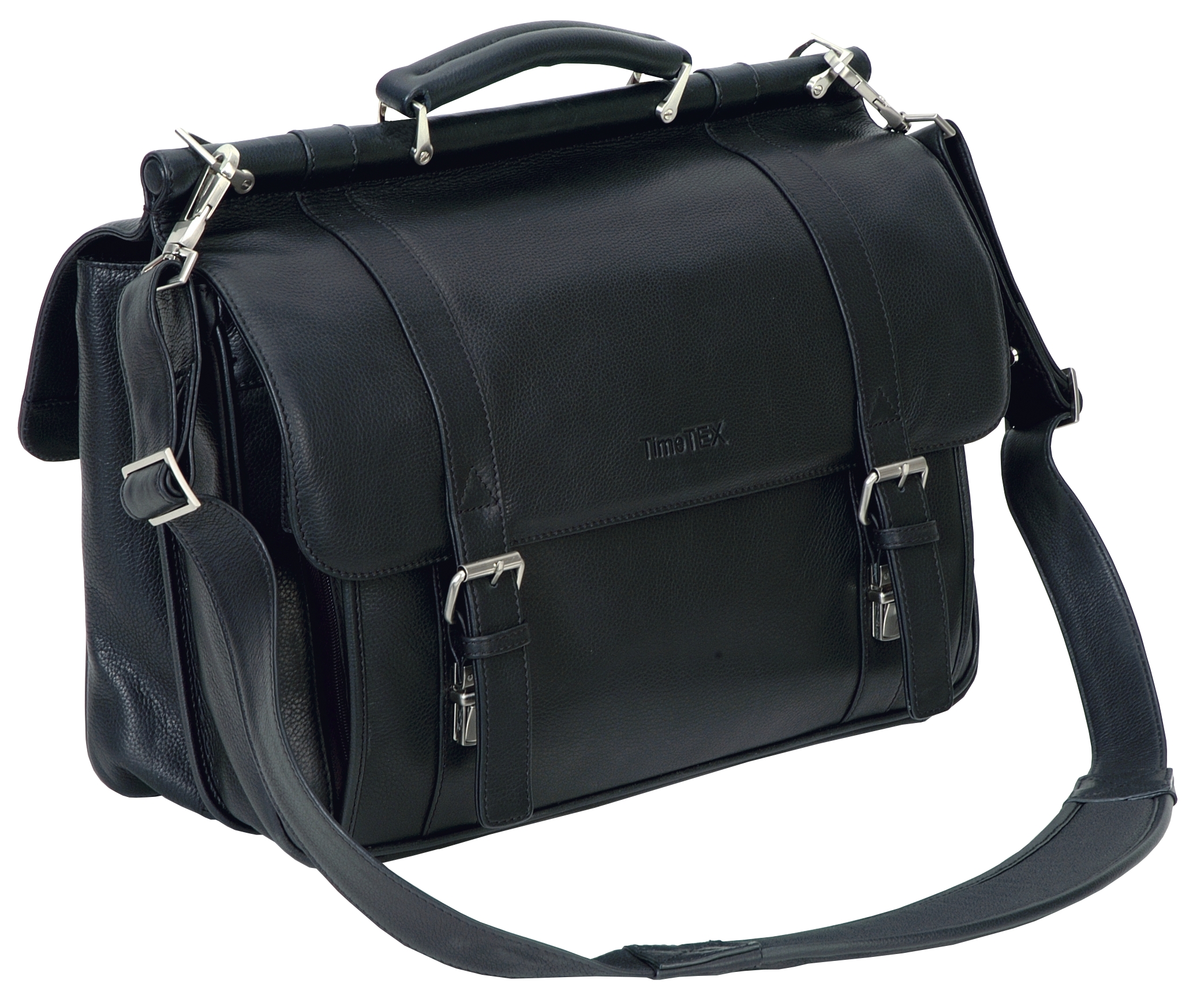 TimeTEX Lehrertasche "Compacta", schwarz, Vollrindsleder II./SO